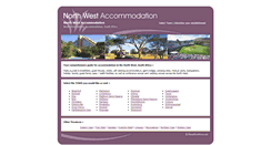Desktop Screenshot of north-west-accommodation.co.za